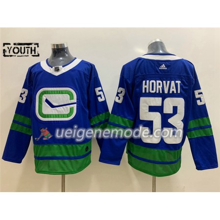 Kinder Eishockey Vancouver Canucks Trikot Bo Horvat 53 Alternate Adidas 2019-2020 Blau Authentic